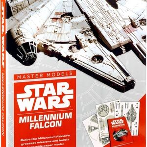 Star Wars Millennium Falcon Paper Model Kit - Red and White